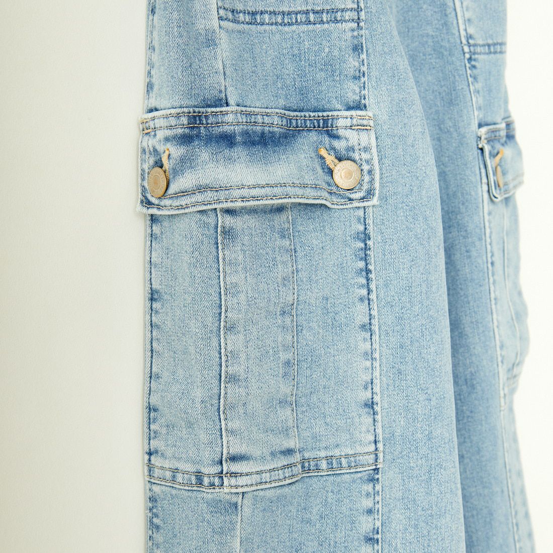 SOMETHING [サムシング] LISA カーゴワイドパンツ [SEA588] 98 L.BLUE