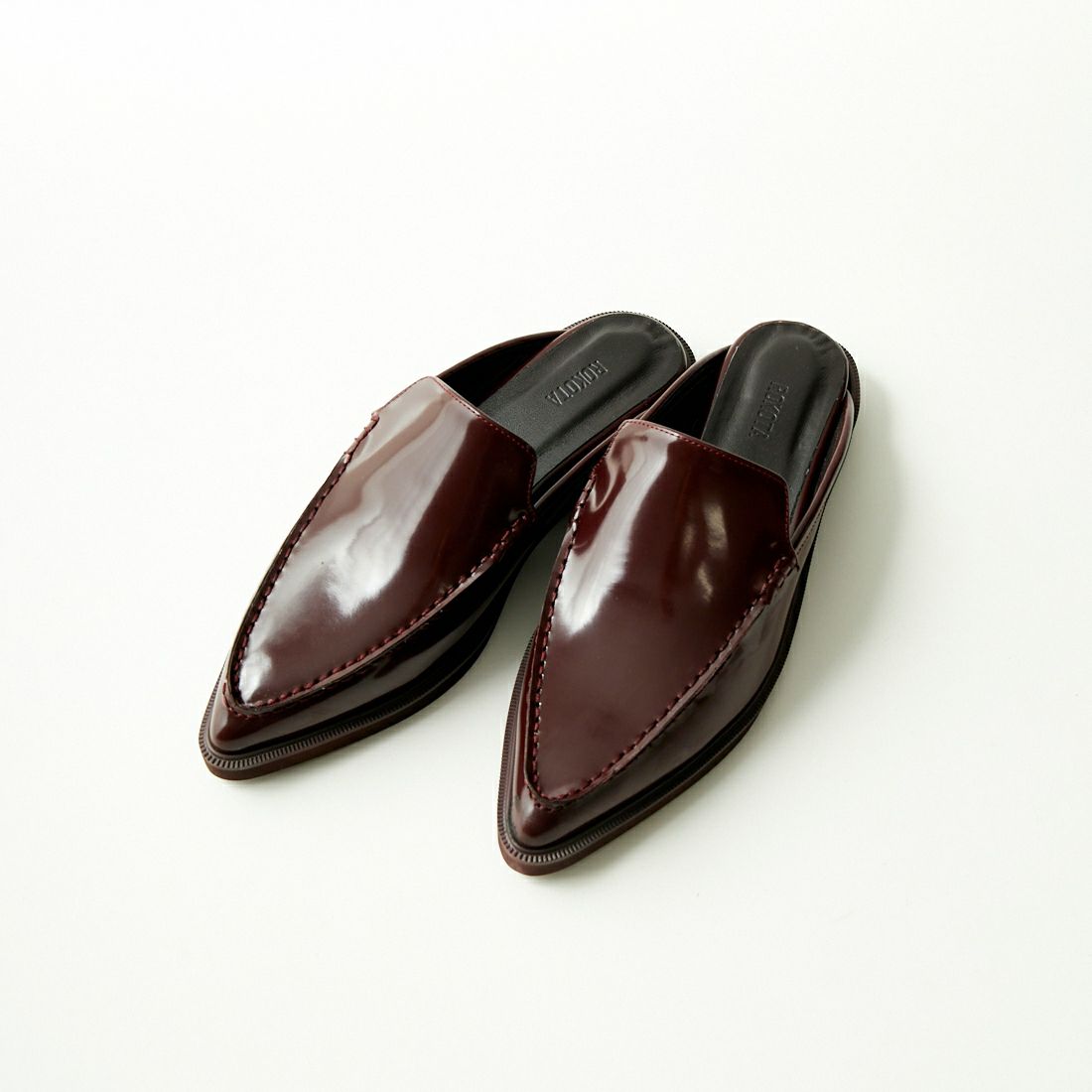 ROKOTA [ロコタ] ポインテッドローファーミュール [5ROS-184-2] ﾊﾞｰｶﾞﾝﾃﾞｨ