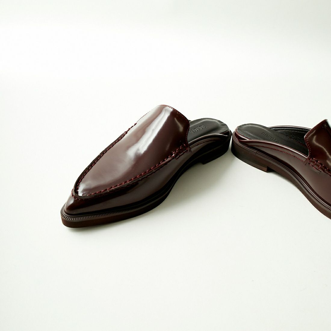 ROKOTA [ロコタ] ポインテッドローファーミュール [5ROS-184-2] ﾊﾞｰｶﾞﾝﾃﾞｨ