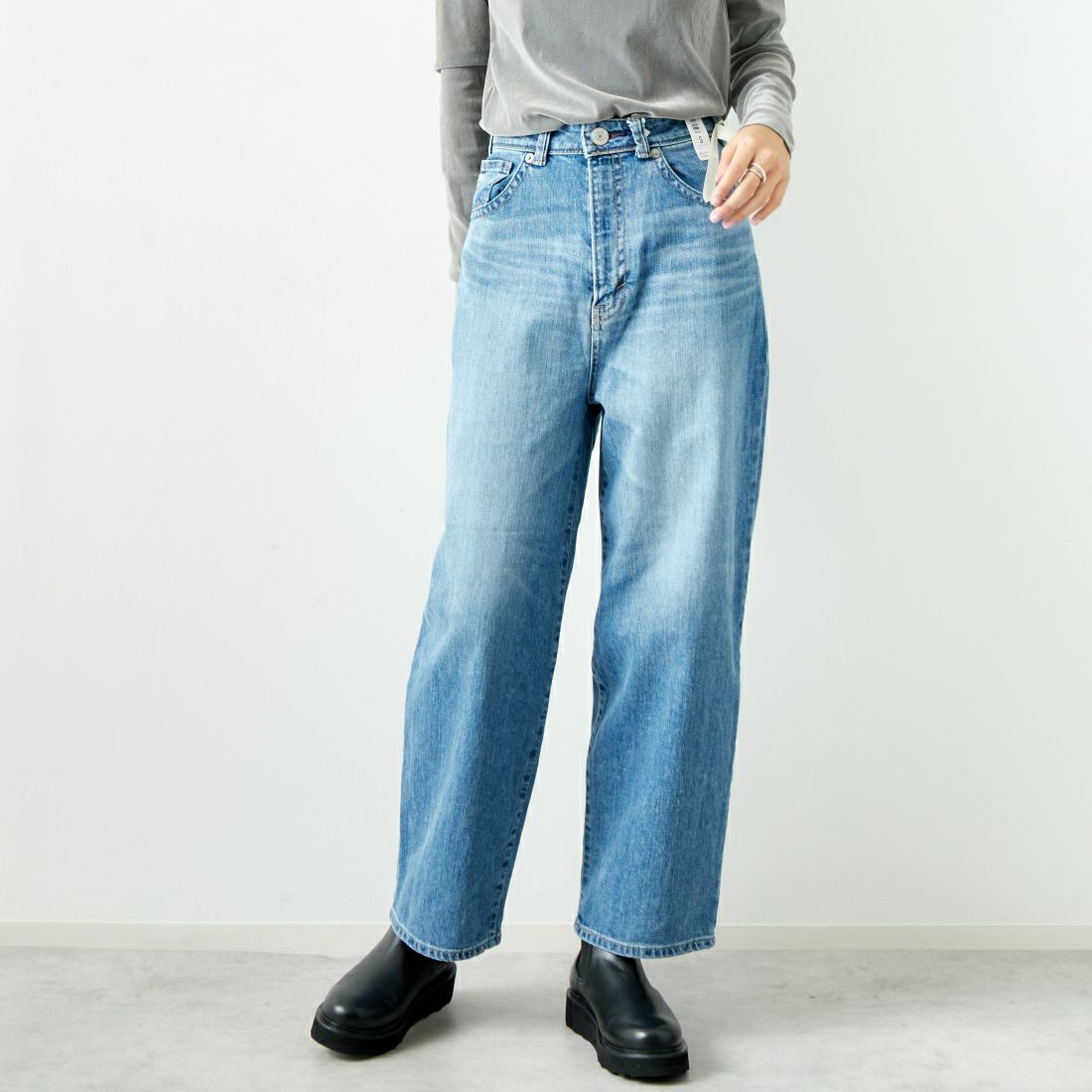 SOMETHING [サムシング] スーパーハイライズカーブテーパードデニムパンツ [SEA77]｜ジーンズファクトリー公式通販サイト - JEANS  FACTORY Online Shop