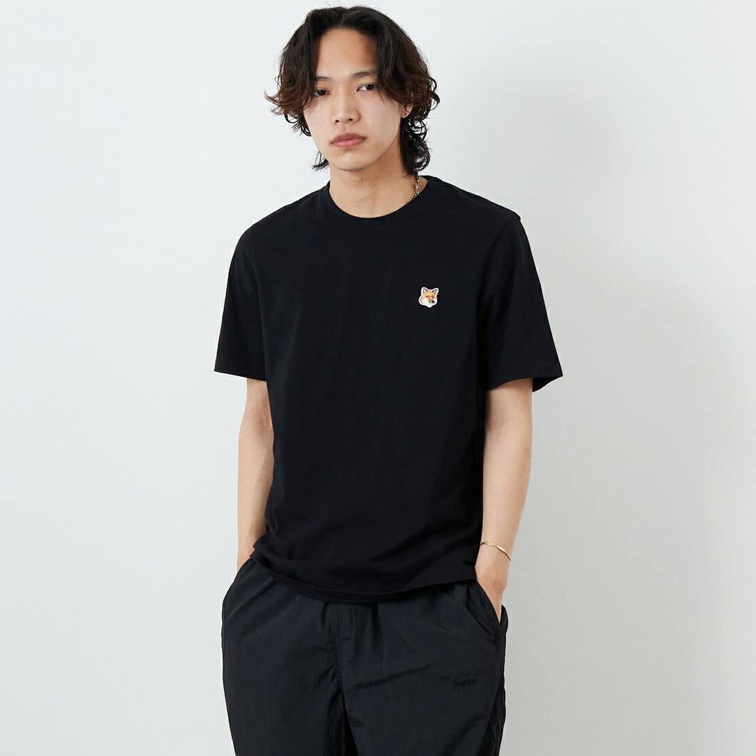 P199 BLK&&モデル身長：179cm 着用サイズ：L&&