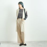 810 Lｸﾞﾚｰ&&モデル身長：167cm 着用サイズ：F&&