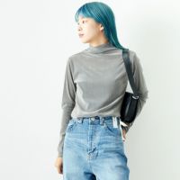 001 Lｸﾞﾚｰ&&モデル身長：167cm 着用サイズ：F&&