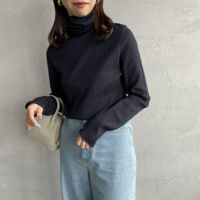 85 NAVY&&モデル身長：163cm　着用サイズ：F0&&