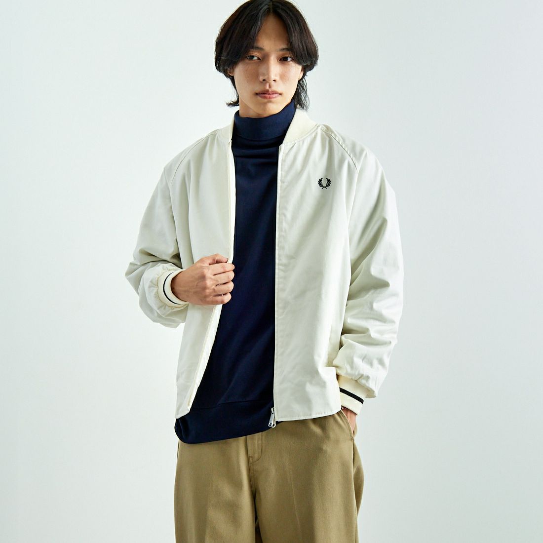 FRED PERRY [フレッドペリー] 別注 テニスボンバージャケット [FPM-24A-007-JF]｜ジーンズファクトリー公式通販サイト -  JEANS FACTORY Online Shop