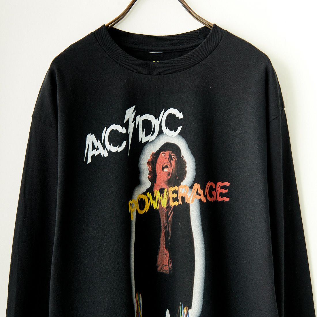 BLUESCENTRIC [ブルースセントリック] AC/DC POWERAGE ロングスリーブTシャツ [BC140003000] BLACK