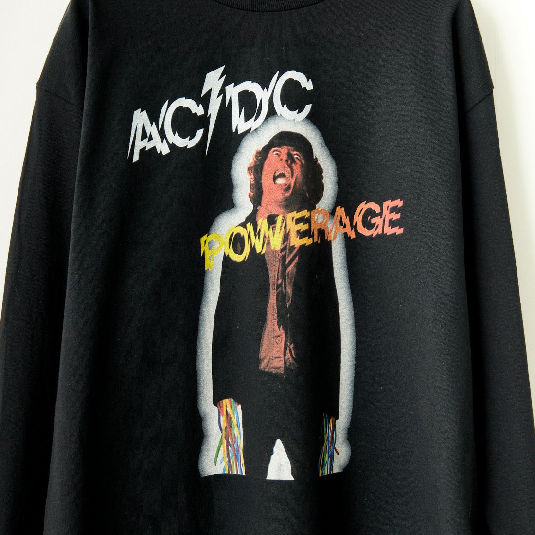 BLUESCENTRIC [ブルースセントリック] AC/DC POWERAGE ロングスリーブTシャツ [BC140003000] BLACK