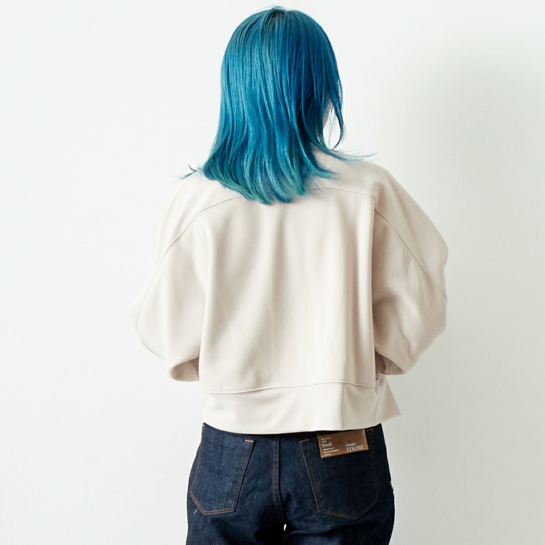 Margaux vintage [マルゴーヴィンテージ] スナップボタンカーディガン [MG-JK-24098-A] NUDE &&モデル身長：167cm 着用サイズ：F&&