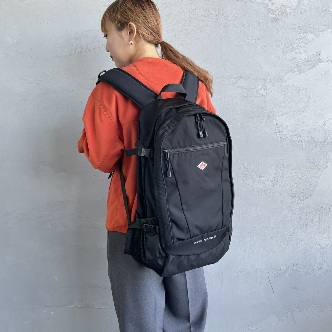 DANTON [ダントン] ポリエステルツイル バックパック [MONT-FARON-27] BLACK