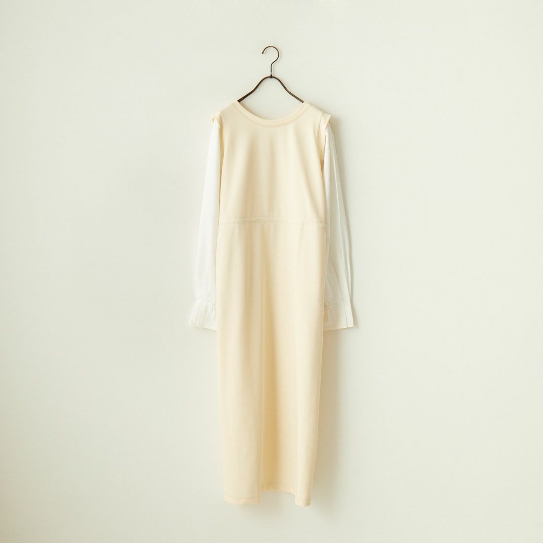 Maison de L'allure [メゾン ドゥ ラリュール] 布帛ドッキングドロストワンピース [M24132013] 21 IVR/OFF