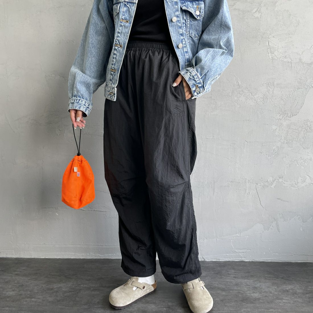 BLACK&&モデル身長：163cm 着用サイズ：S&&