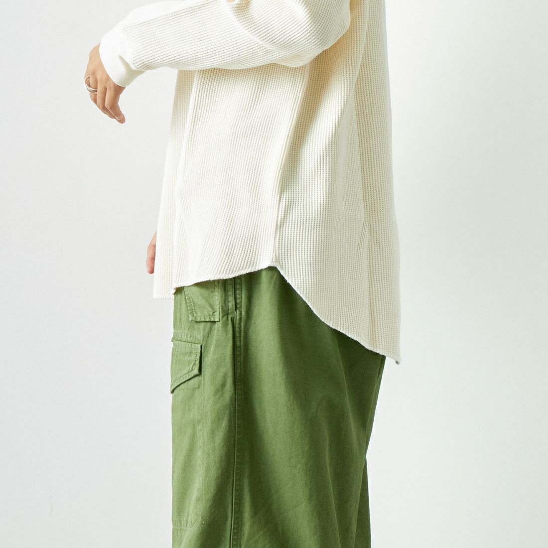FRUIT OF THE LOOM × GOOD FOR [フルーツ オブ ザ ルーム × グッド フォー] サーマルラグランTシャツ [GF-1501] 02 OFF