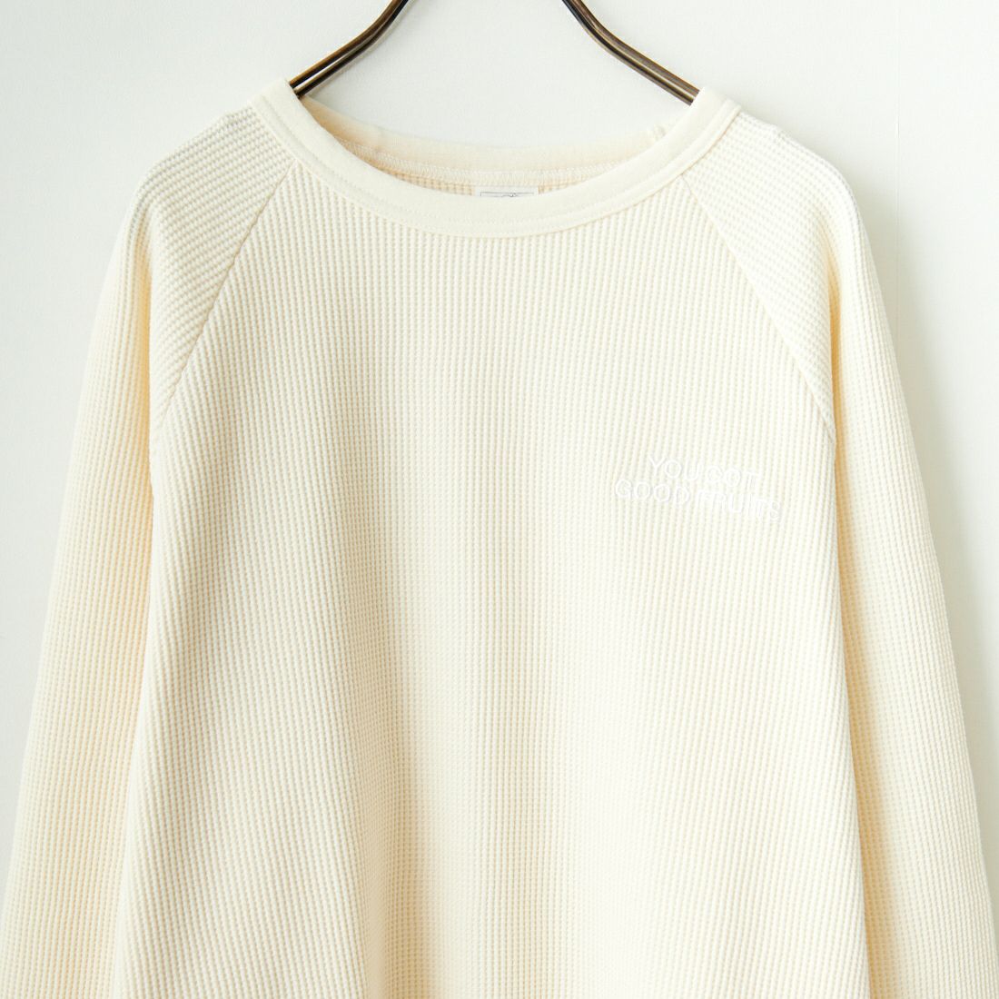 FRUIT OF THE LOOM × GOOD FOR [フルーツ オブ ザ ルーム × グッド フォー] サーマルラグランTシャツ [GF-1501] 02 OFF
