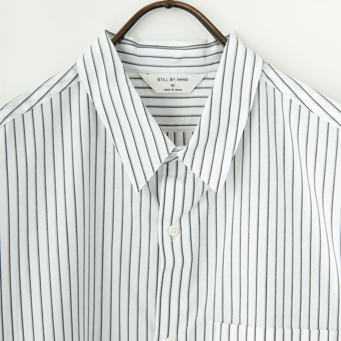 STILL BY HAND [スティルバイハンド] レギュラーカラーシャツ [SH00221] WHITE ST