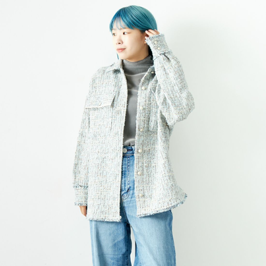BLUE&&モデル身長：167cm 着用サイズ：36&&