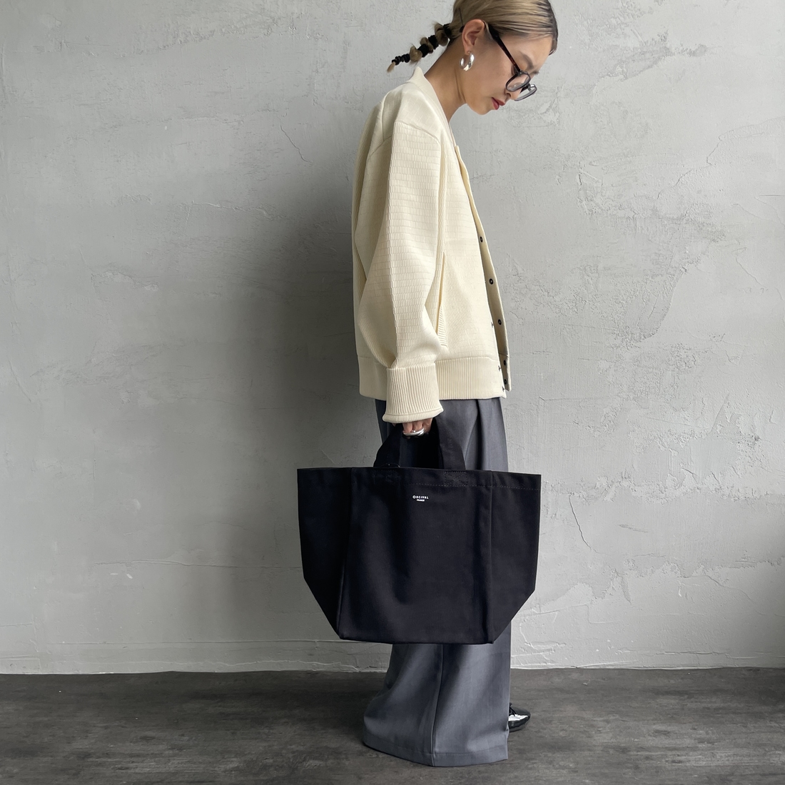 ORCIVAL [オーシバル] ツイルトートバッグ [OR-H0330HBT] FADE BLACK