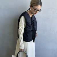 MILITARY [ミリタリー] 別注 フロントリボンキルティングベスト