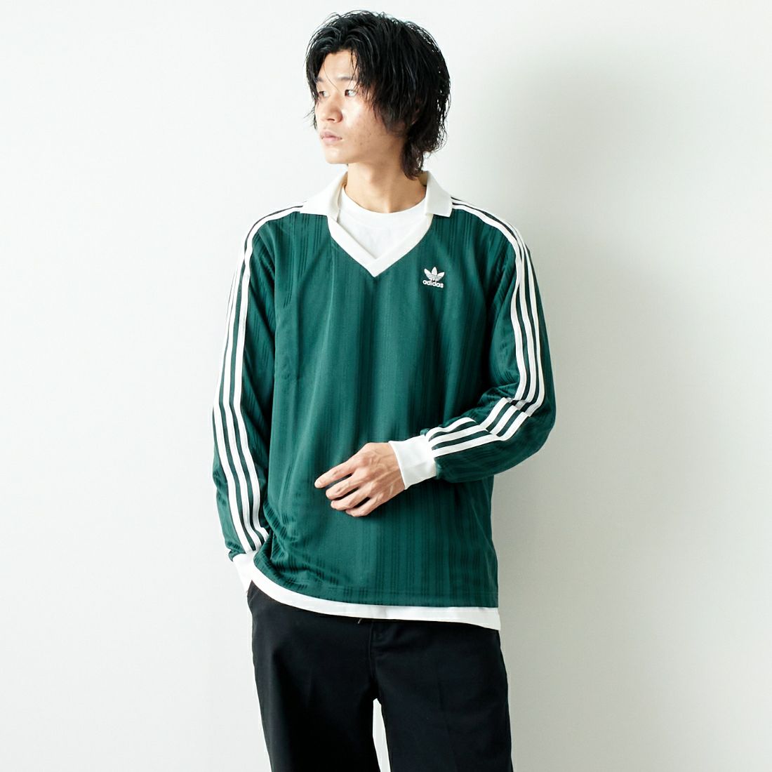 adidas Originals [アディダス オリジナルス] アディカラー ピケサッカー長袖Tシャツ [KLM64]