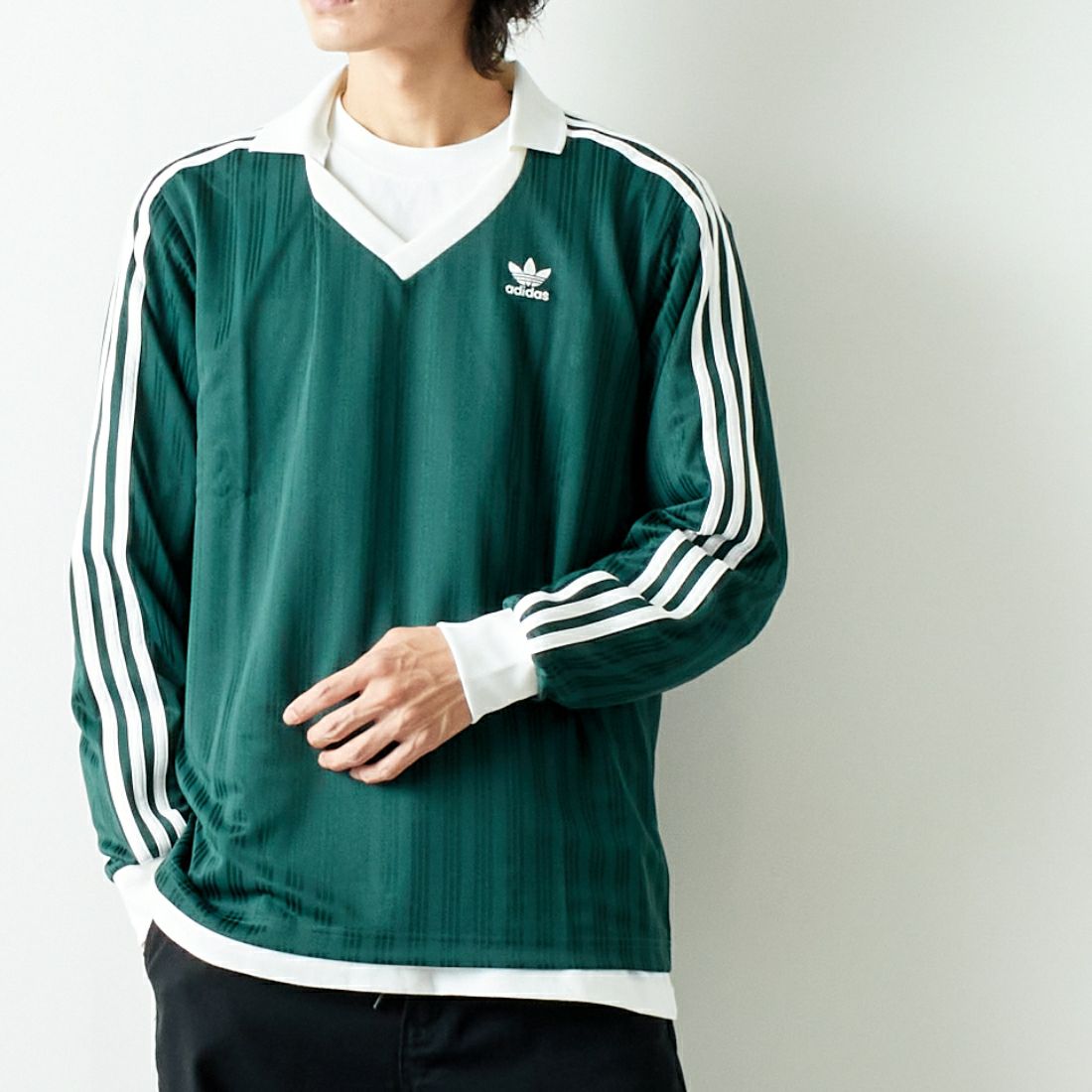 adidas Originals [アディダス オリジナルス] アディカラー ピケサッカー長袖Tシャツ  [KLM64]｜ジーンズファクトリー公式通販サイト - JEANS FACTORY Online Shop