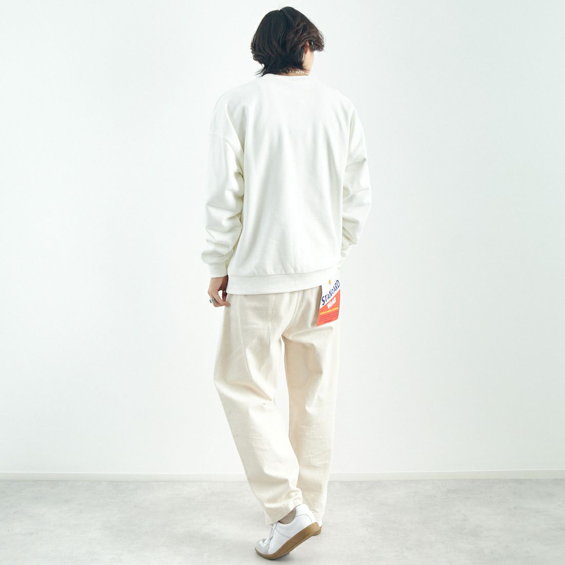 NIKE [ナイキ] クラブフリース クルーネックスウェット [HJ1820] 133 ｾｲﾙ/ｾｲ &&モデル身長：179cm 着用サイズ：M&&