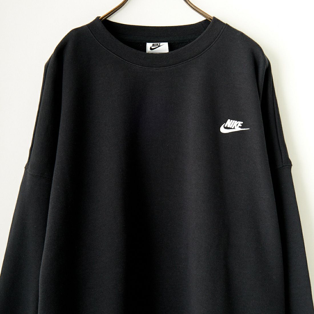 NIKE [ナイキ] クラブフリース クルーネックスウェット [HJ1820] 010 ﾌﾞﾗｯｸ