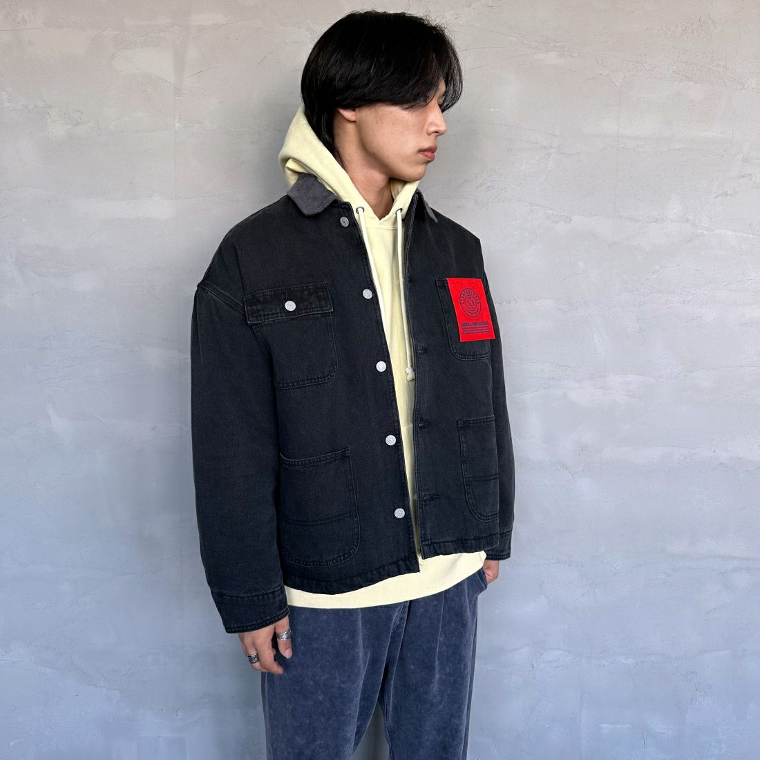 FADE BLK&&モデル身長：179cm 着用サイズ：L&&