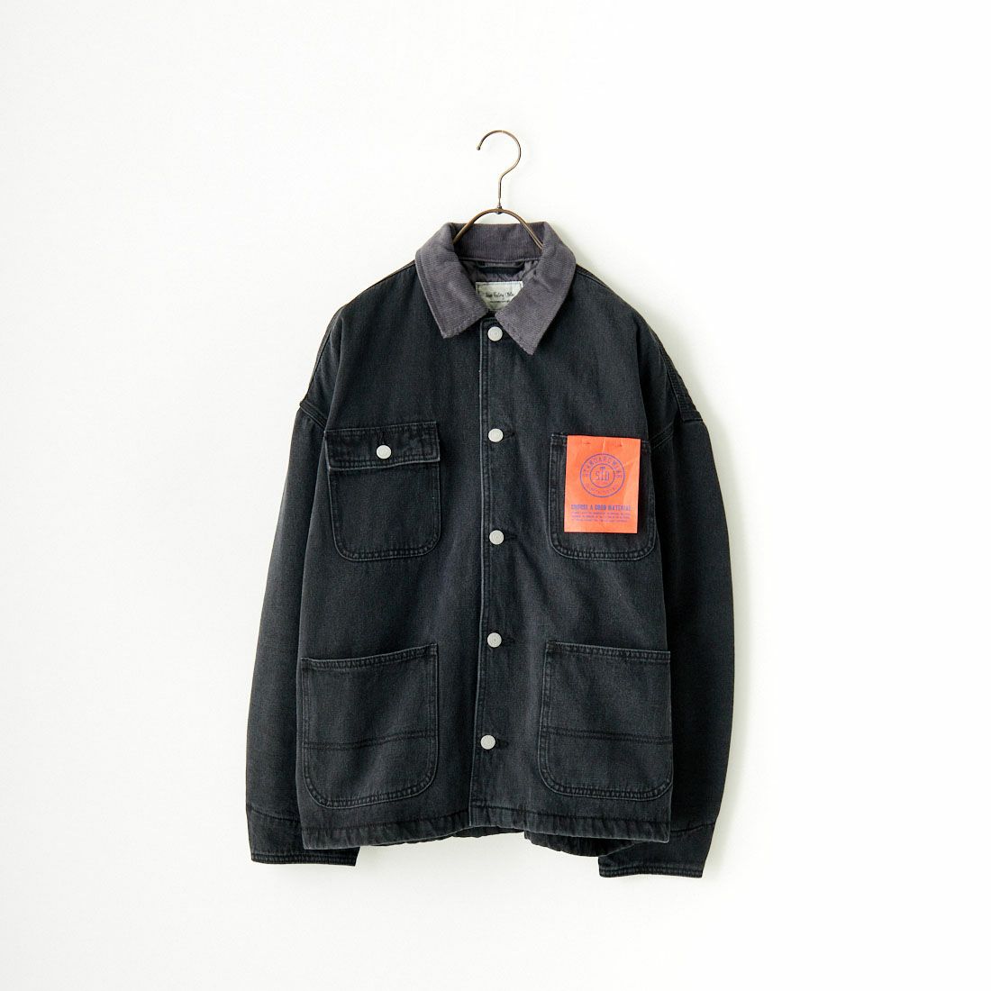 Jeans Factory Clothes [ジーンズファクトリークローズ] STANDARD ショートカバーオール [JFC-244-065] FADE BLK
