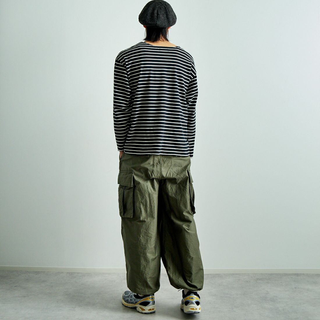 Needles [ニードルズ] BDU ヒザデルパンツ [PU248] A OLIVE&&モデル身長：179cm 着用サイズ：S&&