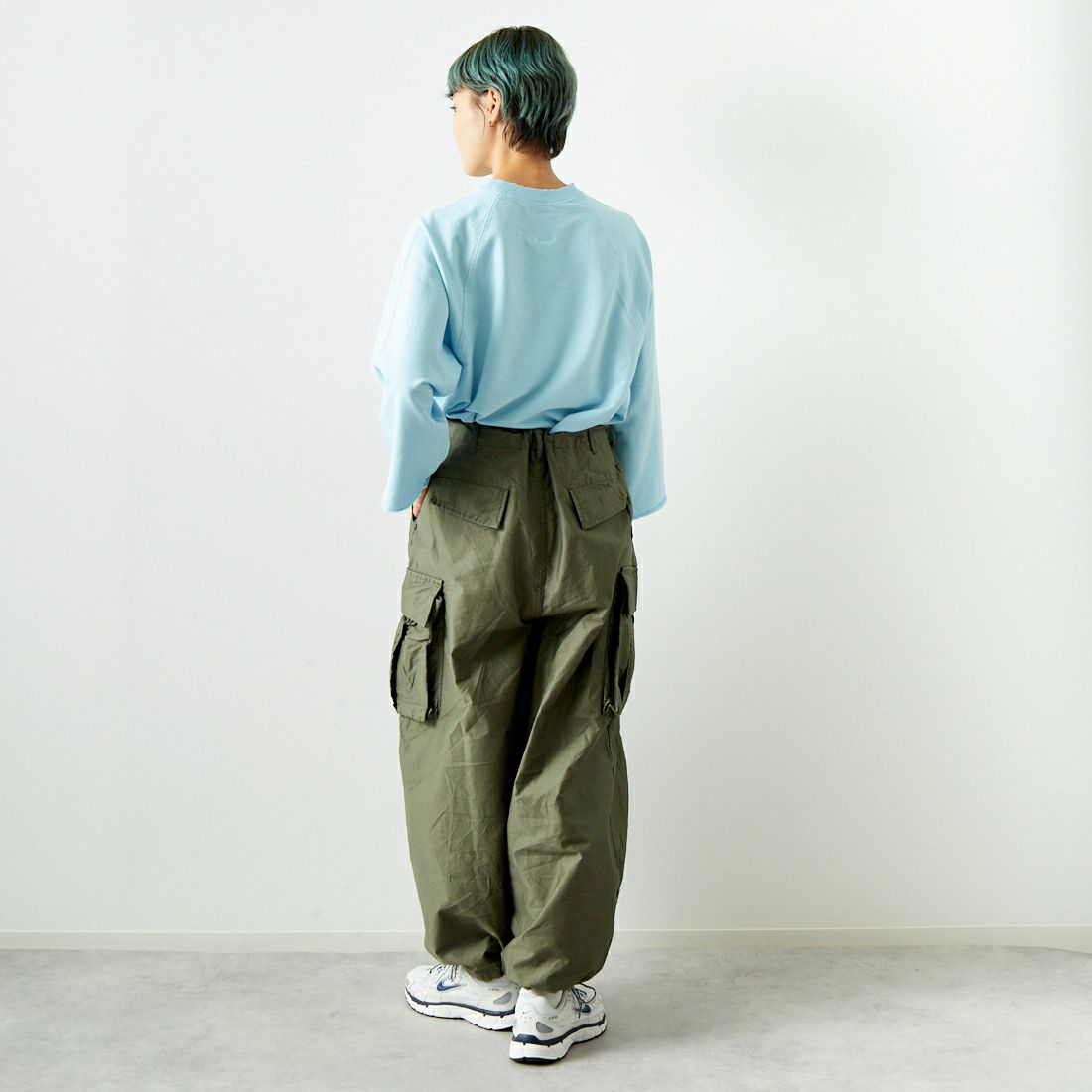 Needles [ニードルズ] BDU ヒザデルパンツ [PU248] A OLIVE &&モデル身長：160cm 着用サイズ：1&&