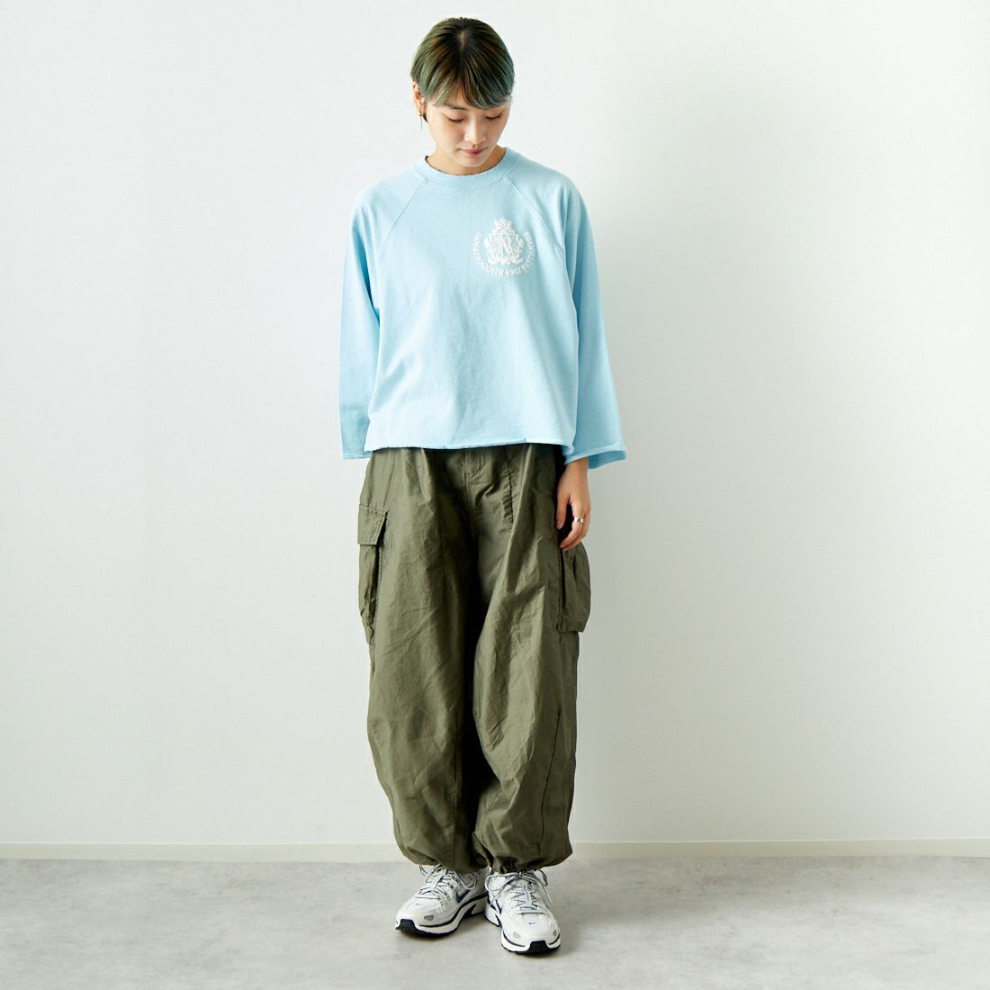 Needles [ニードルズ] BDU ヒザデルパンツ [PU248] A OLIVE &&モデル身長：160cm 着用サイズ：1&&