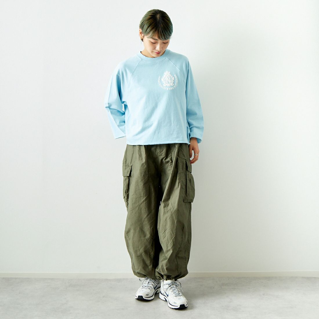 Needles [ニードルズ] BDU ヒザデルパンツ [PU248] A OLIVE &&モデル身長：160cm 着用サイズ：1&&