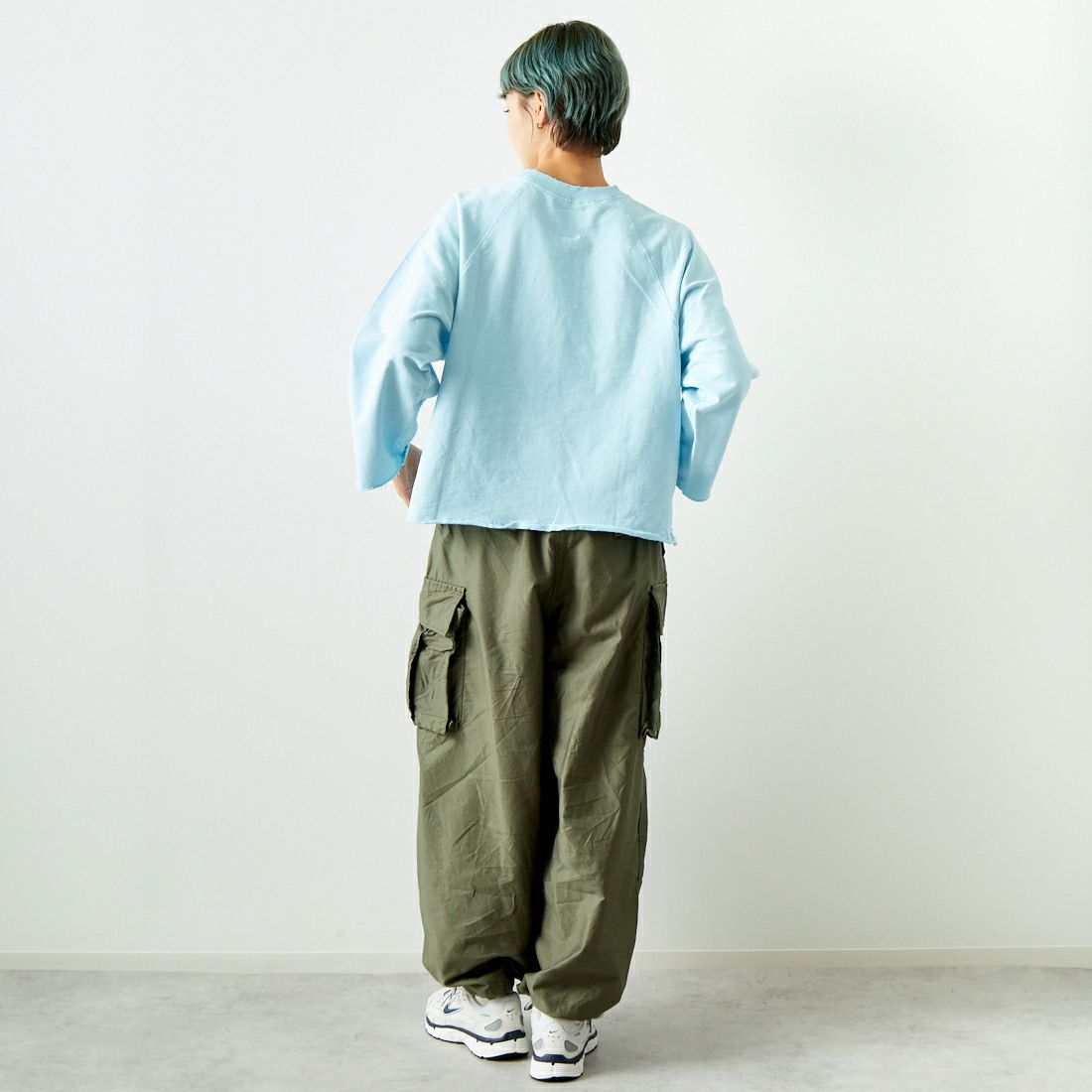 Needles [ニードルズ] BDU ヒザデルパンツ [PU248] A OLIVE &&モデル身長：160cm 着用サイズ：1&&