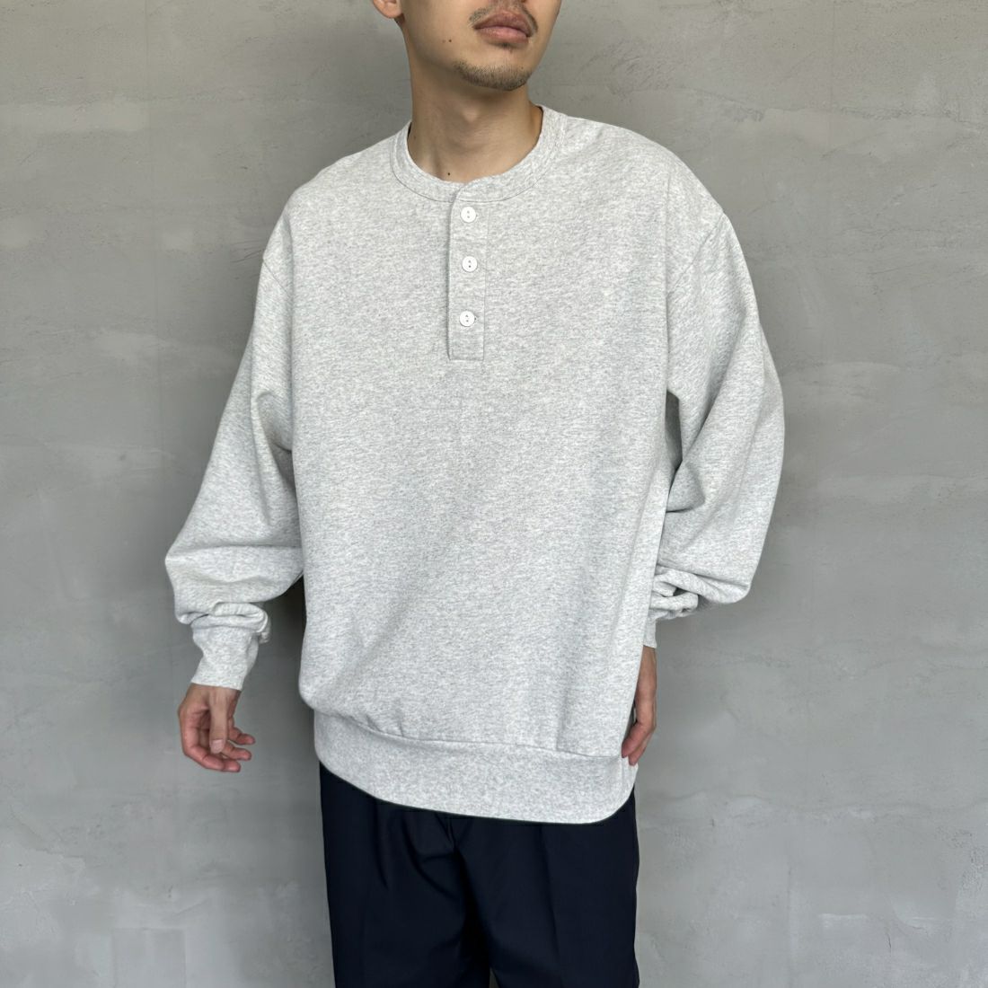 H.GREY&&モデル身長：168cm 着用サイズ：L&&