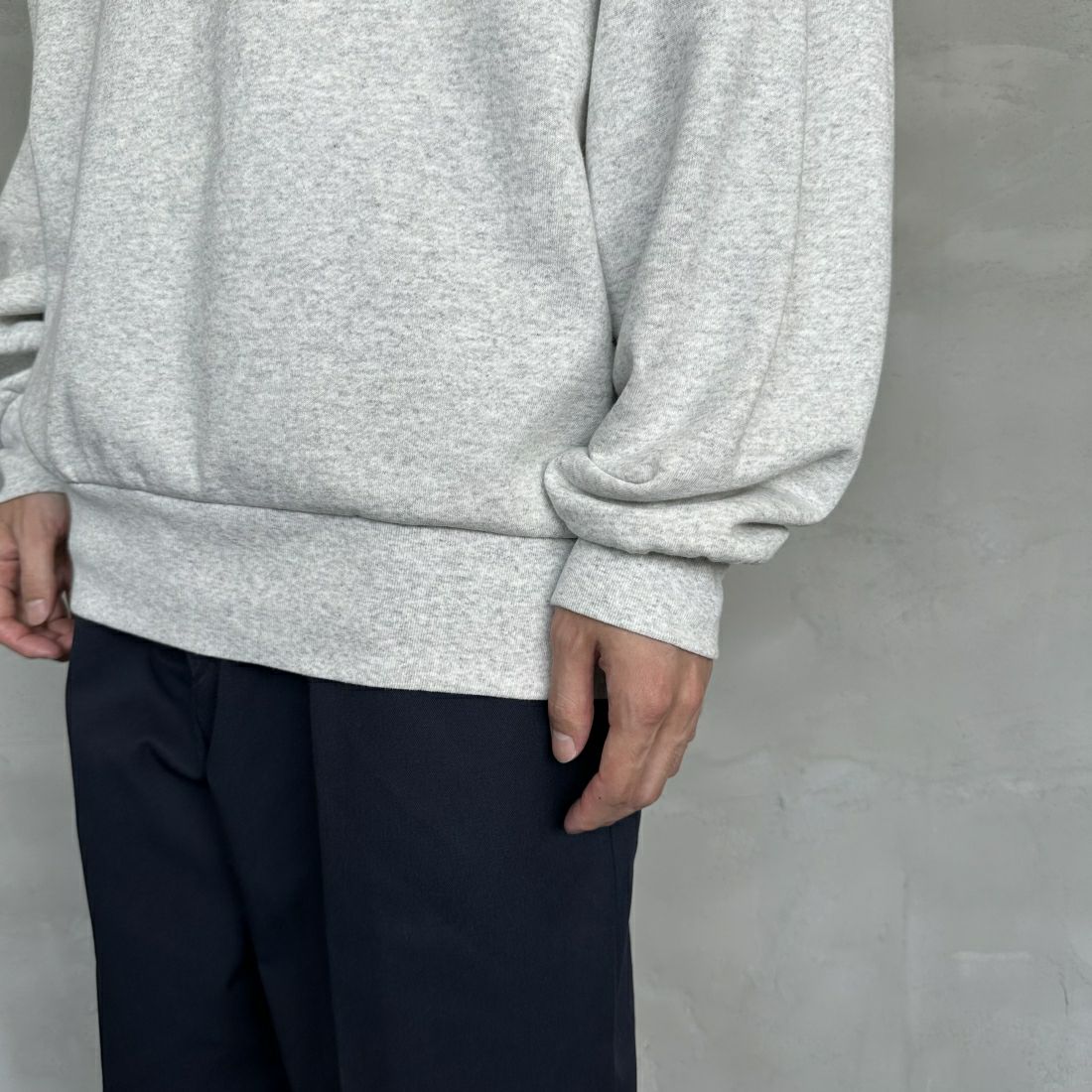 Health knit [ヘルスニット] 別注 ヘンリーネックスウェット [HR24F-M019-JF] H.GREY
