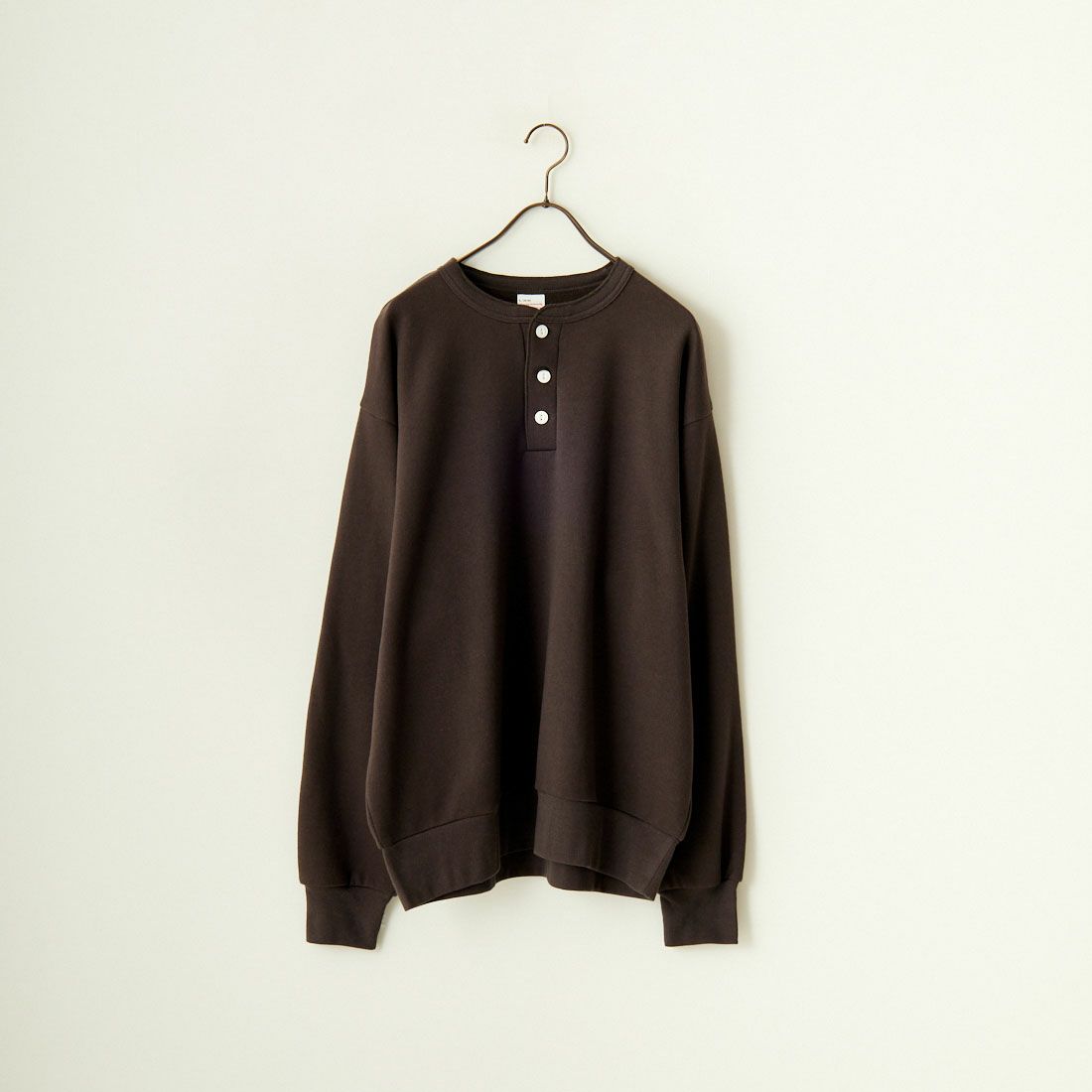 Health knit [ヘルスニット] 別注 ヘンリーネックスウェット [HR24F-M019-JF] FADE BLACK