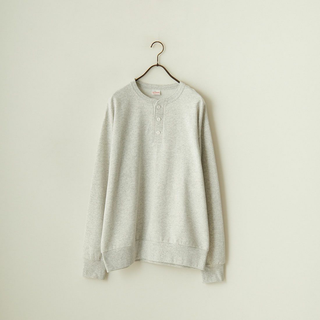 Health knit [ヘルスニット] 別注 ヘンリーネックスウェット [HR24F-M019-JF] H.GREY