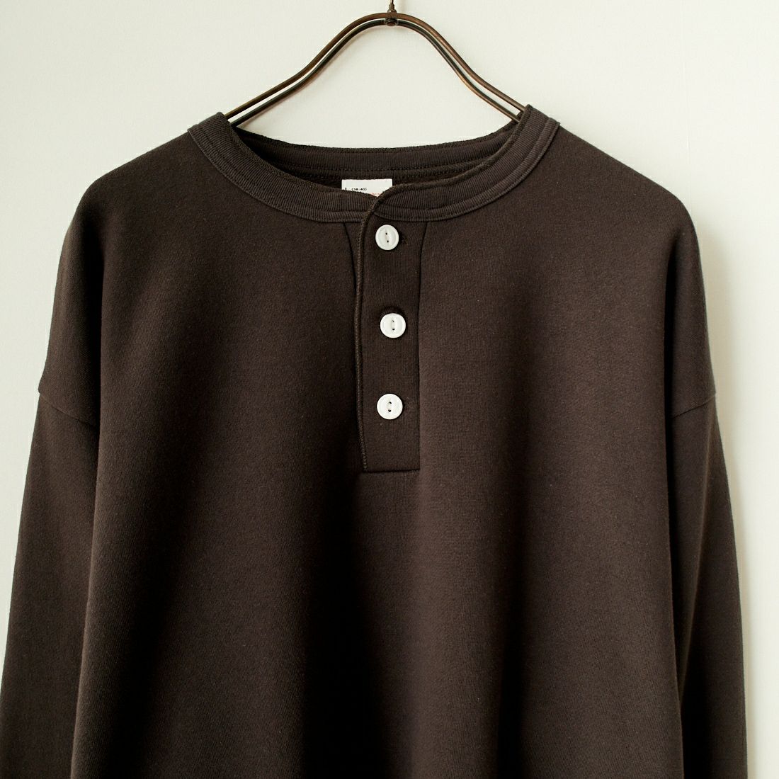 Health knit [ヘルスニット] 別注 ヘンリーネックスウェット [HR24F-M019-JF] FADE BLACK