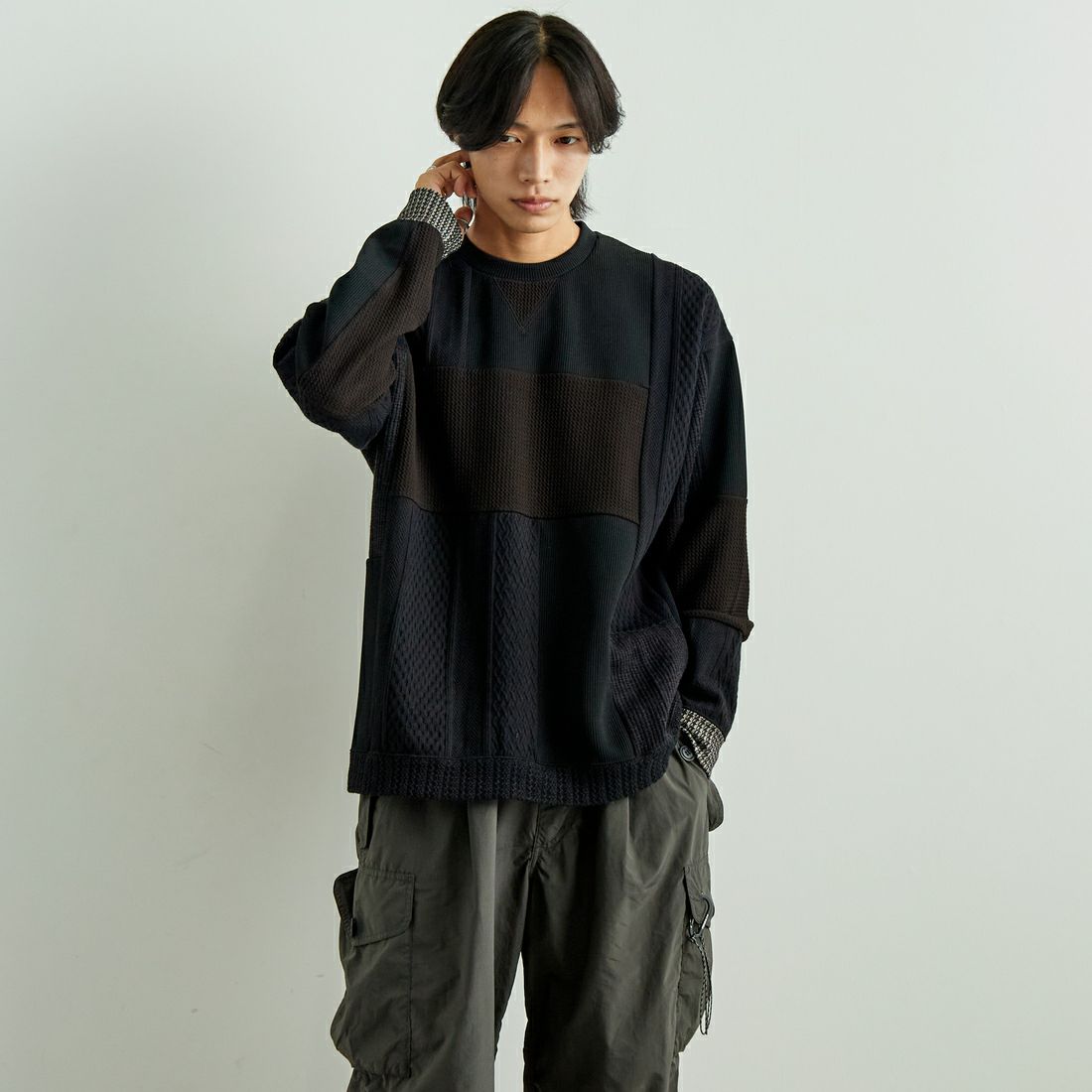 White Mountaineering [ホワイトマウンテニアリング] パッチワークプルオーバー [WM2473512]