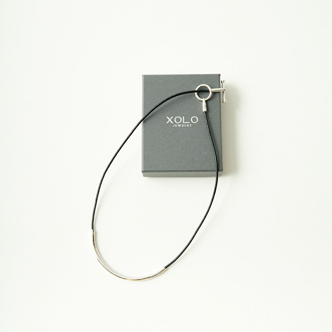 XOLO JEWELRY [ショロジュエリー] ラウンドレザーネックレス [XOLN002-50] BLACK