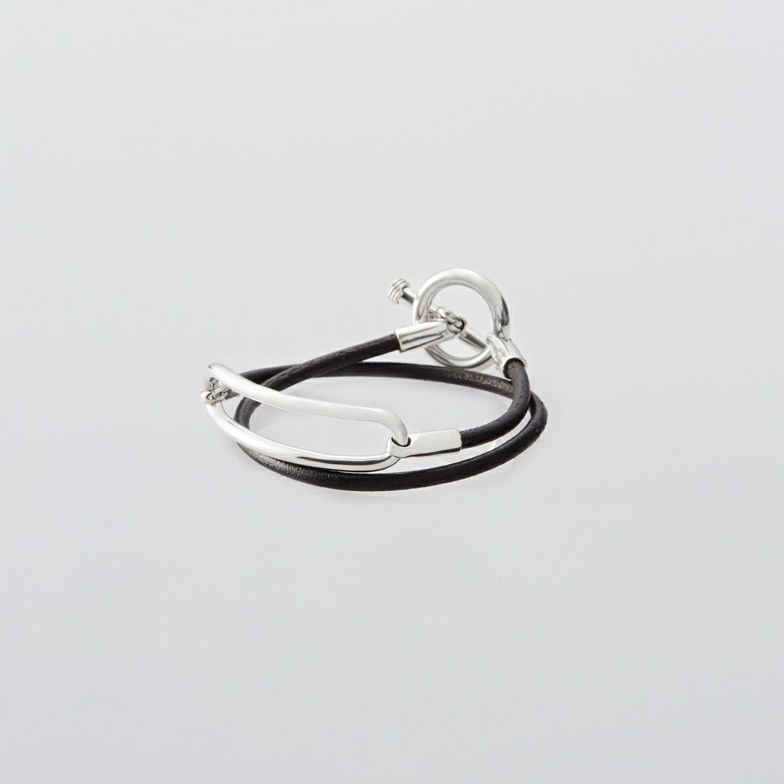 XOLO JEWELRY [ショロジュエリー] オープンID ブレスレット [XOLB002L-BLK] SILVER