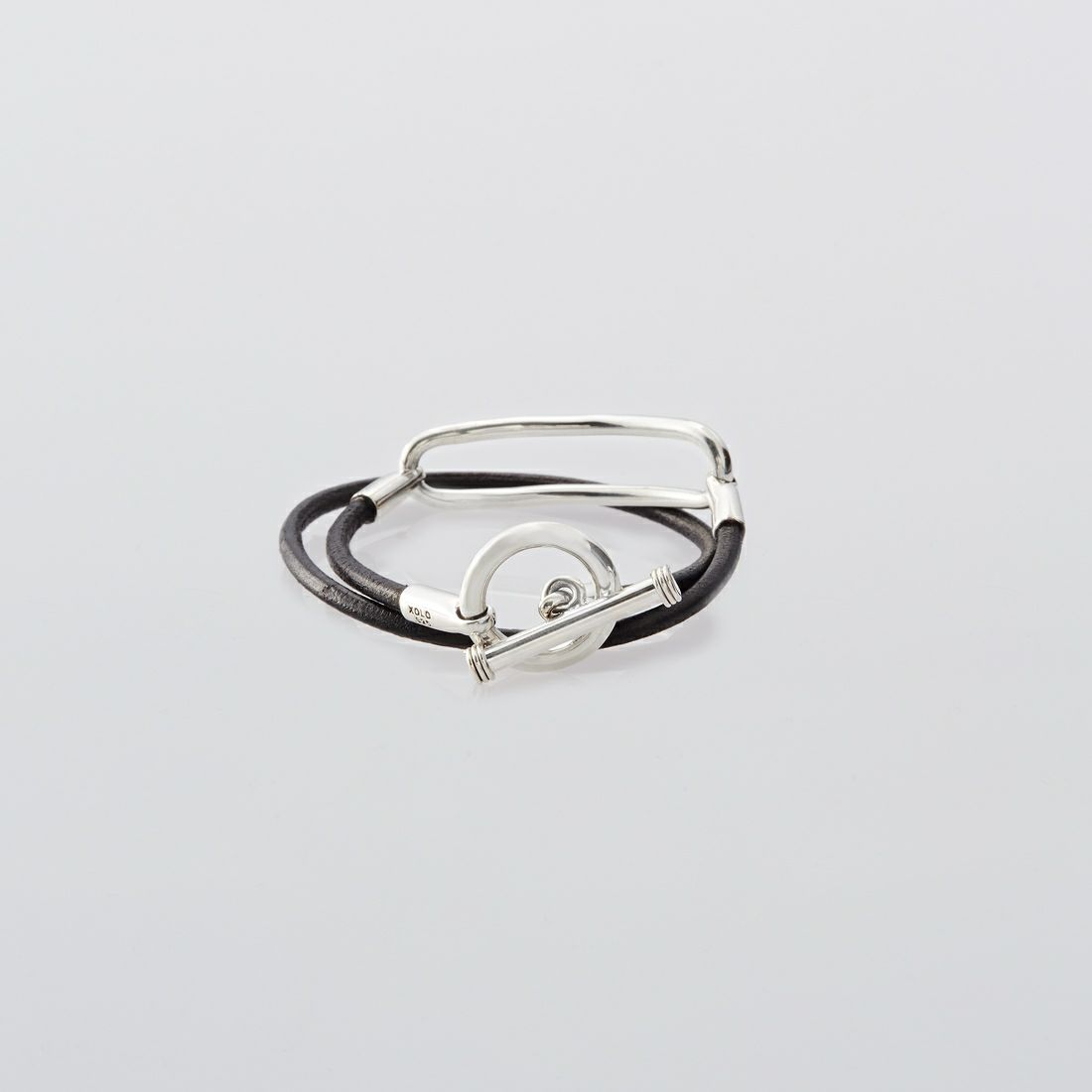 XOLO JEWELRY [ショロジュエリー] オープンID ブレスレット [XOLB002L-BLK] SILVER