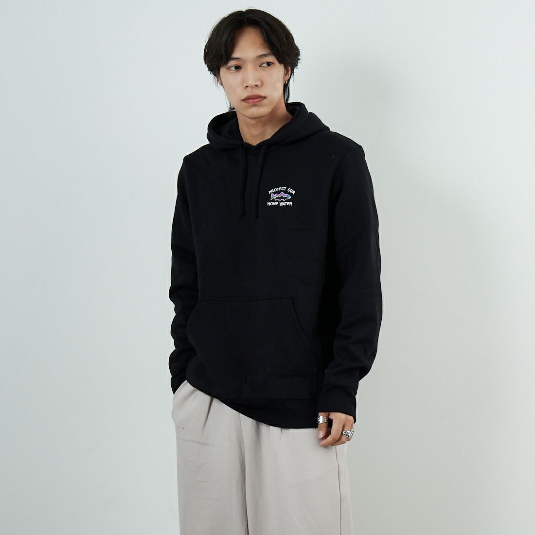 BLK&&モデル身長：179cm 着用サイズ：M&&