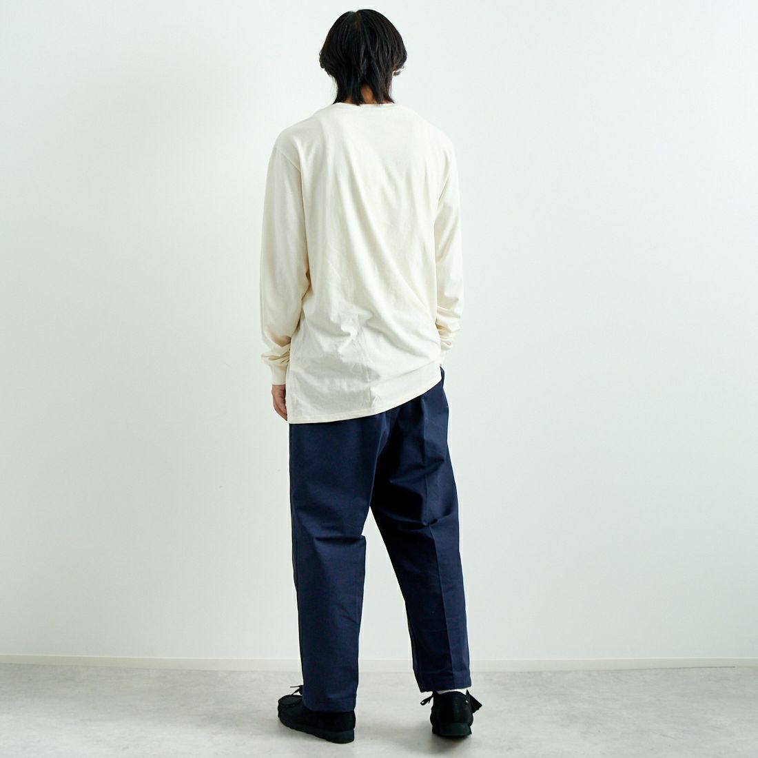 patagonia [パタゴニア] メンズ 73テキストロゴ レスポンシビリティーTシャツ [37780] BCW &&モデル身長：179cm 着用サイズ：L&&