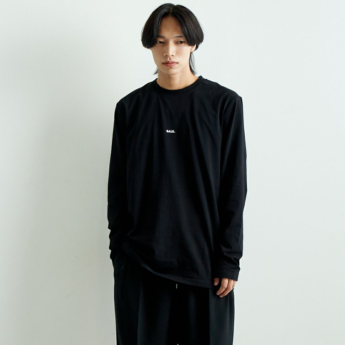 BLACK&&モデル身長：179cm 着用サイズ：L&&