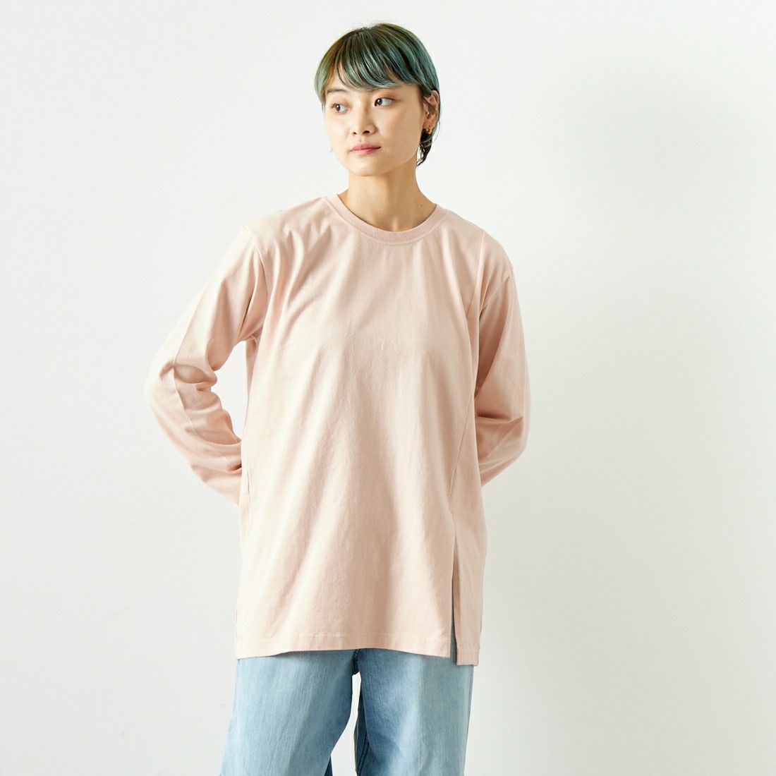 MEYAME [メヤメ] スリットロングスリーブTシャツ [MEY-1933]｜ジーンズファクトリー公式通販サイト - JEANS FACTORY  Online Shop