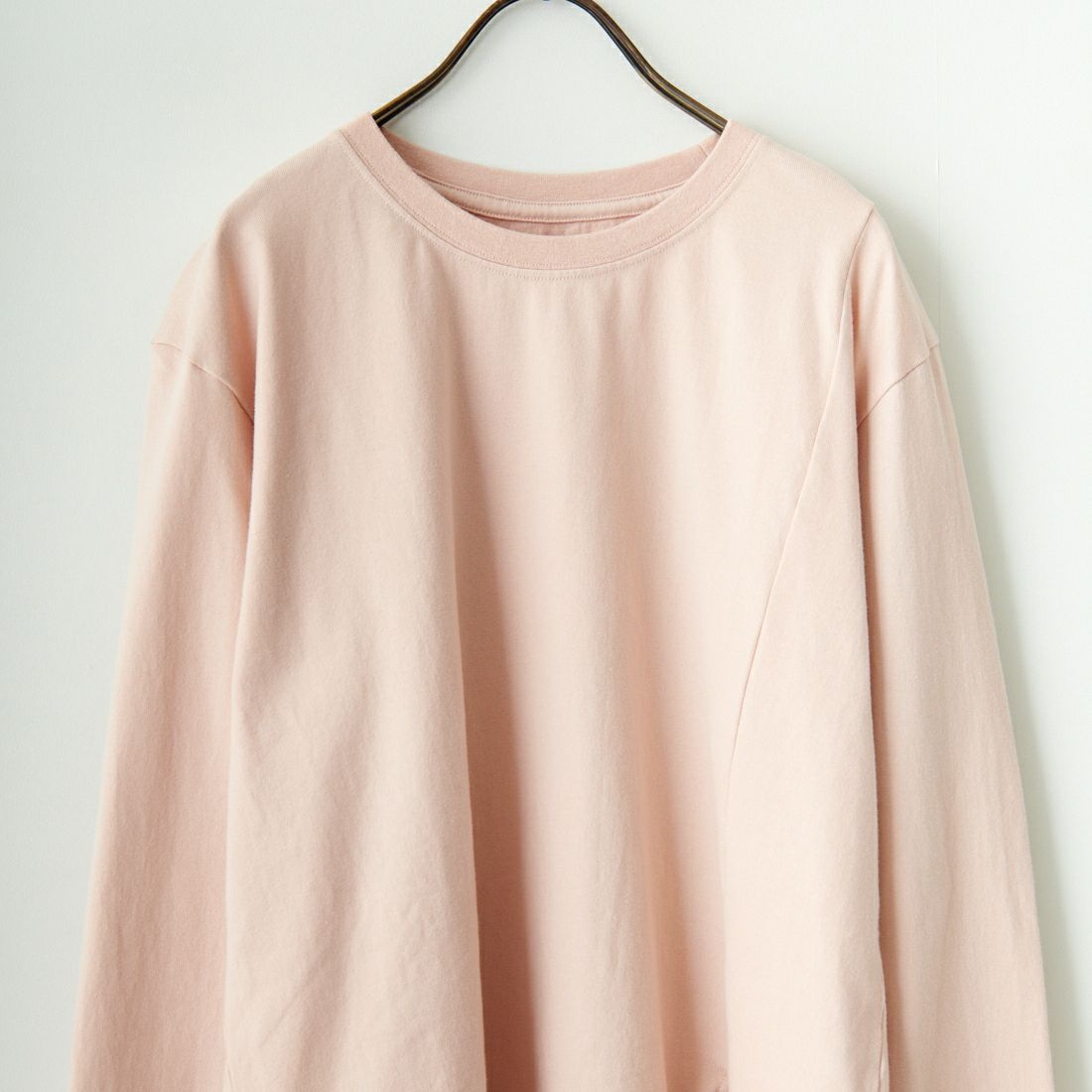 MEYAME [メヤメ] スリットロングスリーブTシャツ [MEY-1933] APRICOT