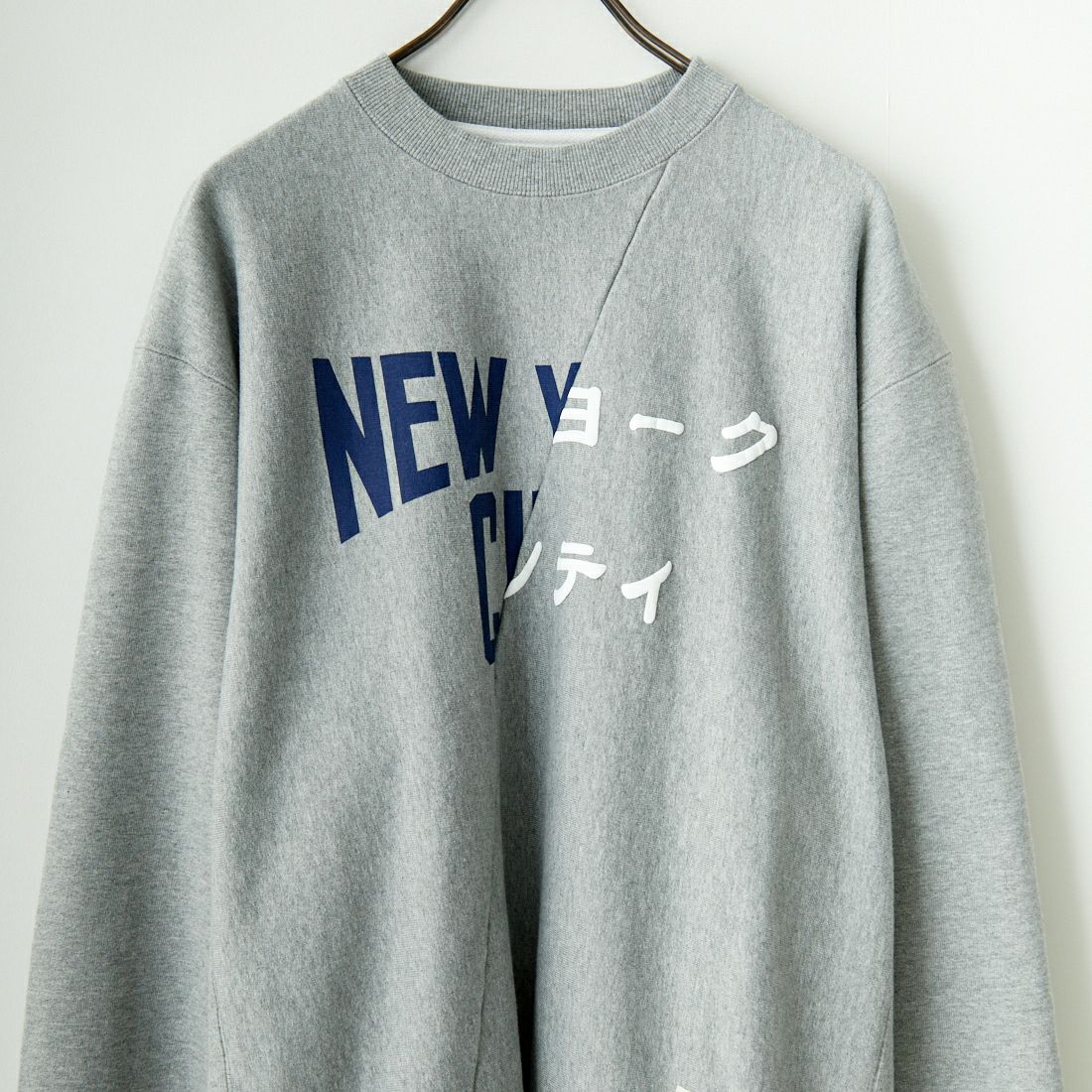 ILL ONE EIGHTY [イル ワンエイティ] ニューヨーク クルーネックスウェット [ILL242-12] H.GRAY