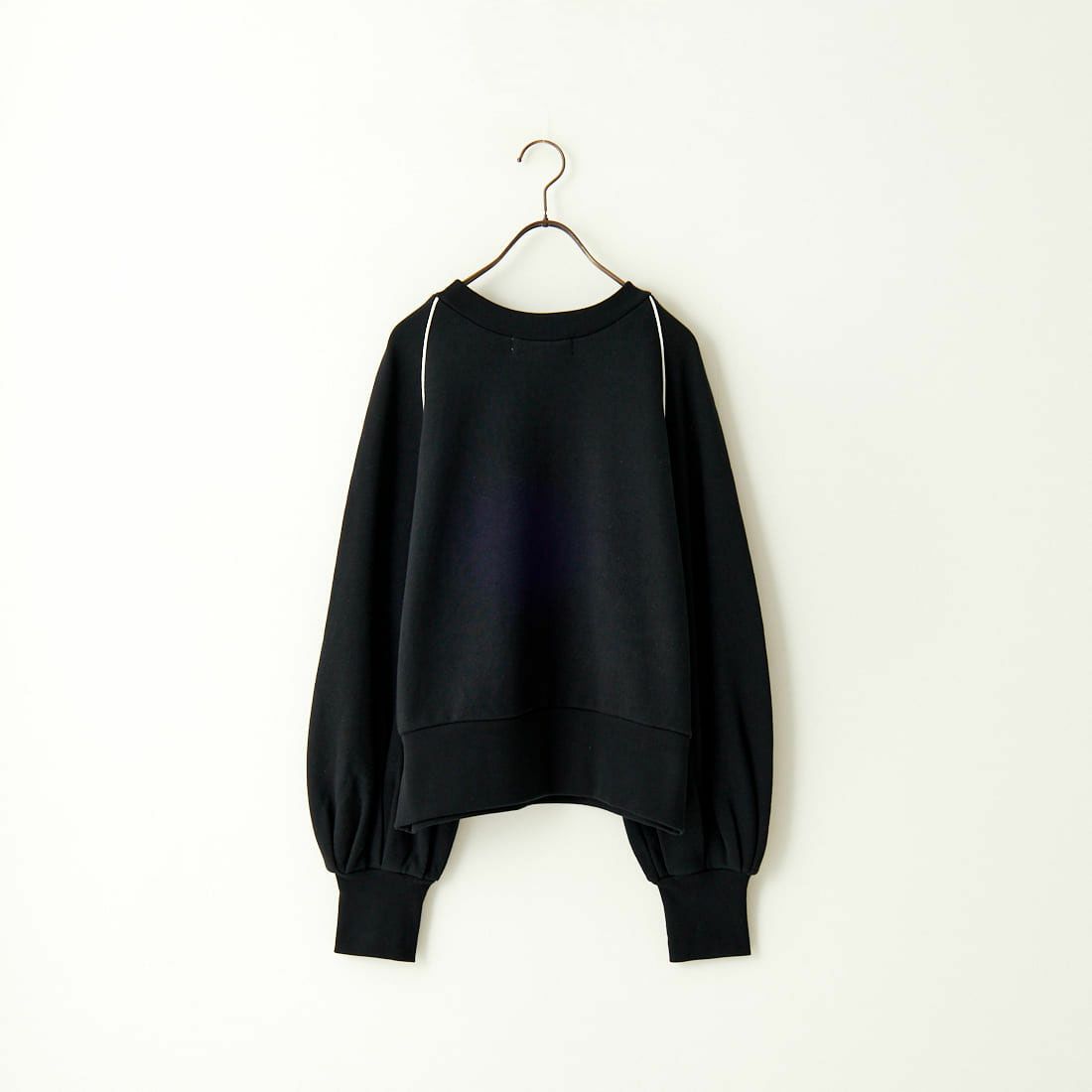 Americana × JEANS FACTORY [アメリカーナ × ジーンズファクトリー] 別注 ボリュームスリーブ ロゴプリントラグランスウェット [ASO-746-3-JF] ﾌﾞﾗｯｸ