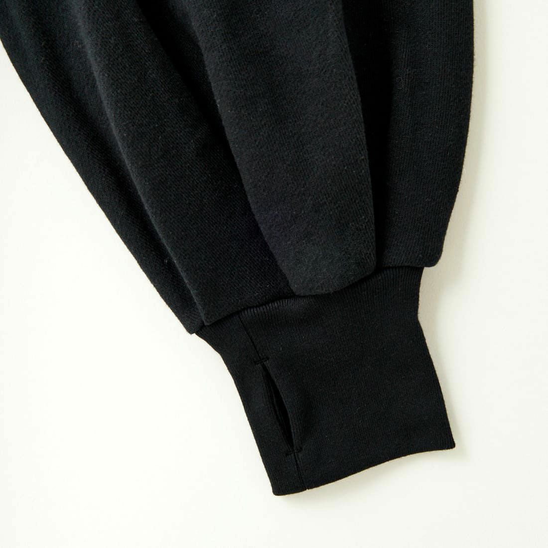 Americana × JEANS FACTORY [アメリカーナ × ジーンズファクトリー] 別注 ボリュームスリーブ ロゴプリントラグランスウェット [ASO-746-3-JF] ﾌﾞﾗｯｸ