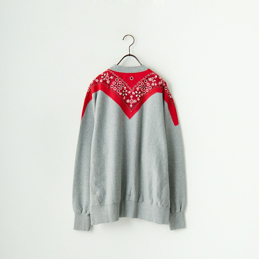 ILL ONE EIGHTY [イル ワンエイティ] ヴィンテージ バンダナスウェット [ILL241-11K] H.GRAY